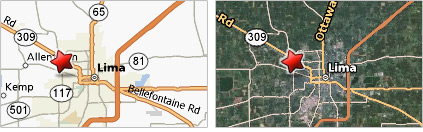 Driving Directions Map Image